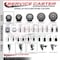 Service Caster 3'' SS Gray Poly Wheel Swivel 1-1/4'' Expanding Stem Caster Set 2 Brakes, 4PK SCC-SSEX20S314-PPUB-2-TLB-2-114 - alternate 2